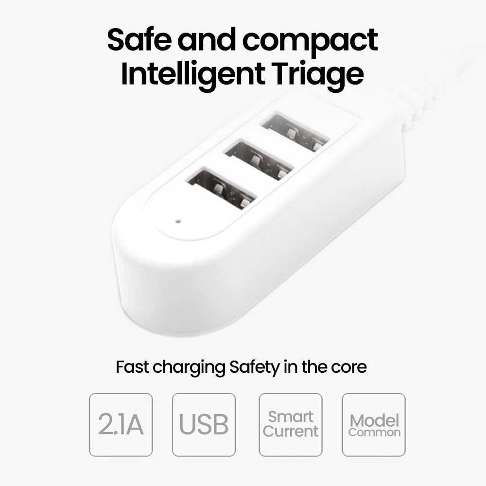 Hub USB 2,0 3 en 1, adaptador divisor USB de alta velocidad para PC, accesorios de ordenador, concentrador multipuerto - imagen 4