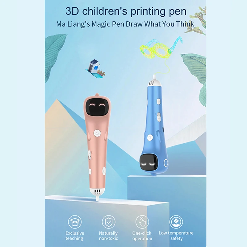 Pluma de impresión 3D de baja temperatura, filamento PCL, pantalla Digital antiescaldaduras, bricolaje para bolígrafo de dibujo 3D, juguetes de regalo para niñas y niños - imagen 2