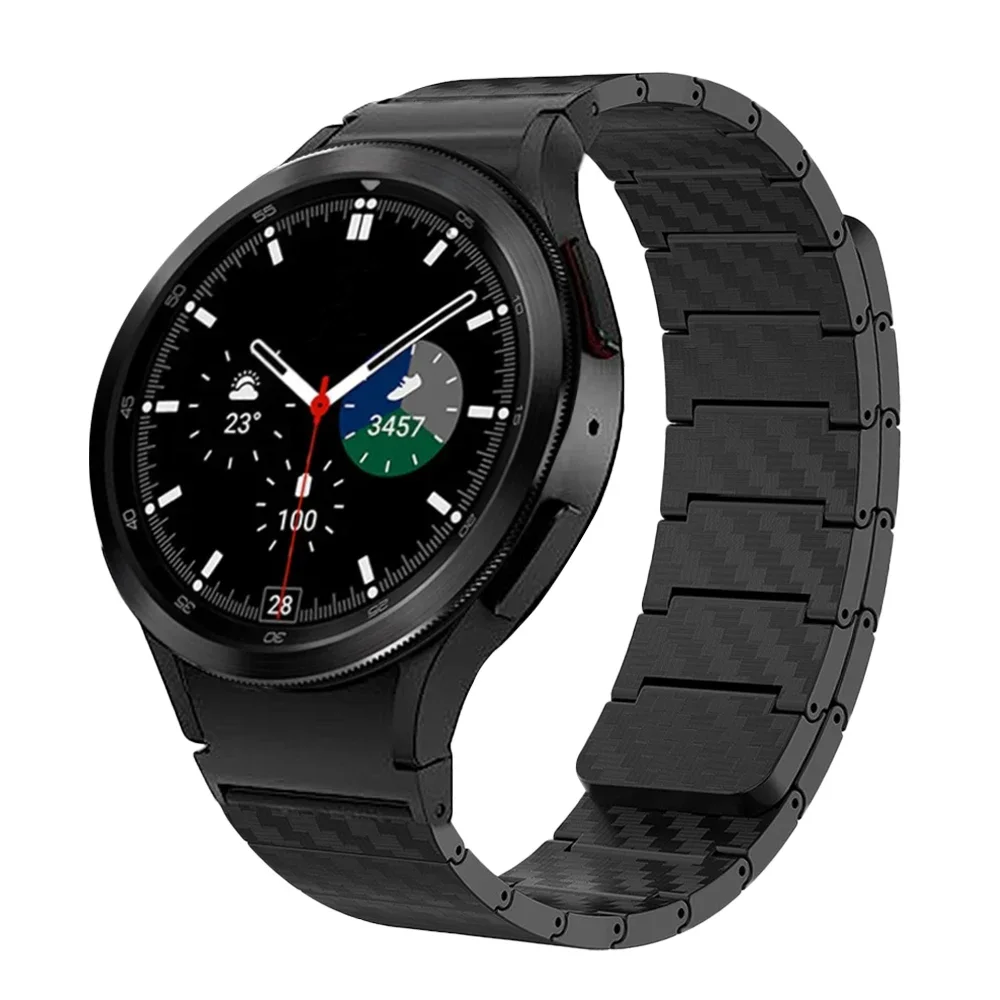 Correa magnética de fibra de carbono para Samsung Watch FE 7, 6, 5, 40mm, 44mm, sin huecos, para Galaxy Watch 5Pro 4/6Classic 43mm 47mm 42 46mm - imagen 2