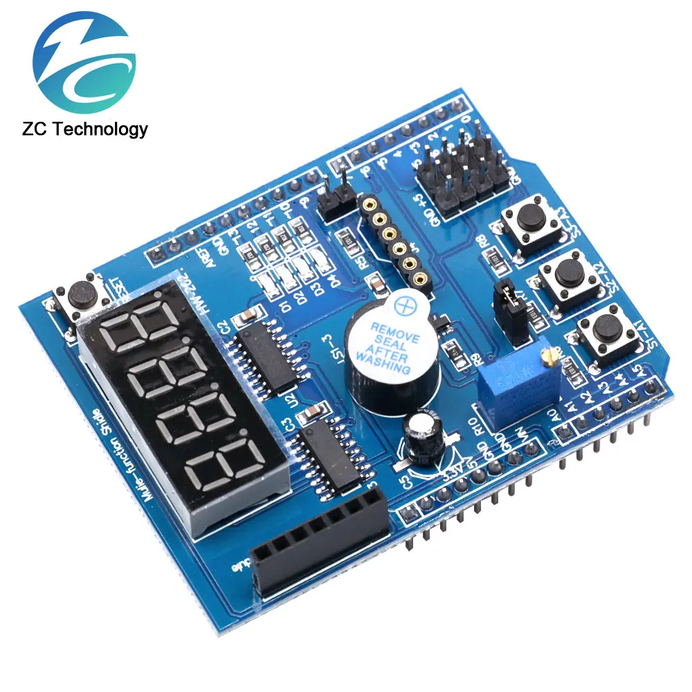 Kit de placa de expansión multifuncional basado en aprendizaje UNO R3 LENARDO Mega 2560 Shield, multifuncional para Arduino - imagen 2