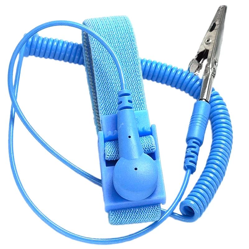 Clip inalámbrico antiestático ESD, correa de muñeca, Cables de descarga para electricista IC PLCC worker - imagen 2