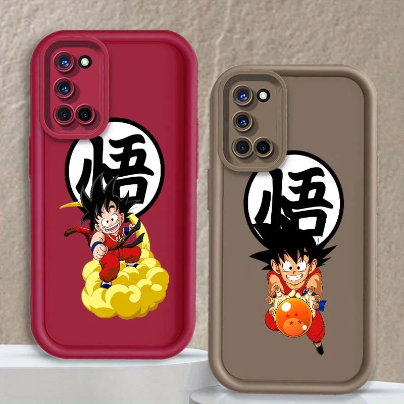 D-Dragon Ball lindo Goku para OPPO A96 A95 A92 A77 A74 A73 A72 A58 A57 A55 A54 A53 A52 funda de teléfono con escalera ocular - imagen 2