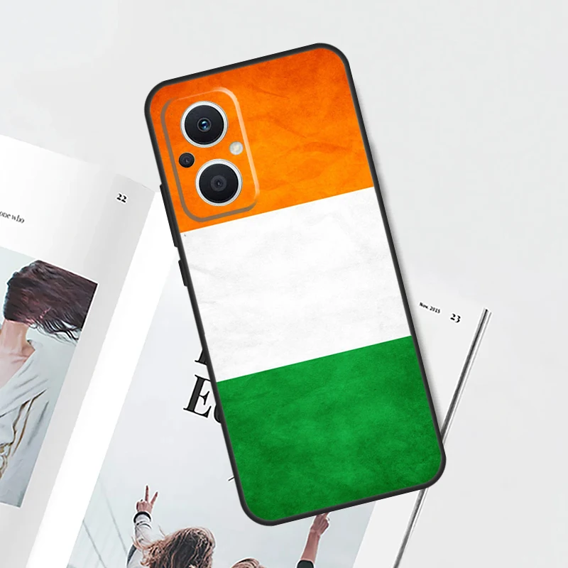 Funda con bandera irlandesa de Irlanda para OPPO Find X5 X6 X8 X9 Pro OPPO Reno 8T 7 8 Lite 13F 14F 11F 12 F 10 13 14 Pro - imagen 2
