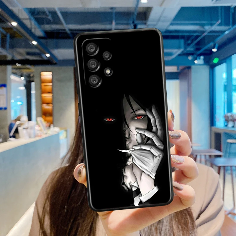 Black Butler para Samsung A55 A35 A25 A15 A14 A73 A53 A13 A05S A03S A02S A71 A52 A32 funda de teléfono suave negra - imagen 4
