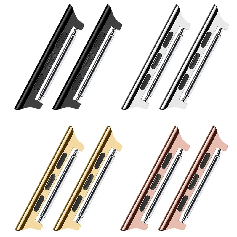 Conector de 2/4/6 Uds para Apple Watch band Series 9 8 7 6 5 SE 4 3 44/40mm 42mm 41mm 45mm adaptador de Metal Apple Watch Ultra 2 49mm - imagen 2