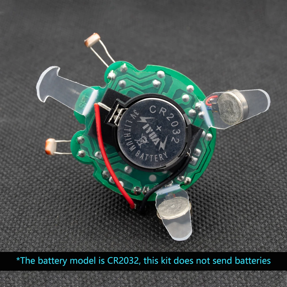Movimiento fotosensible electrónico Firefly, piezas de bricolaje para principiantes, aprender a soldar, Kit divertido, regalo hecho a mano apto para experimentos de estudiantes - imagen 5