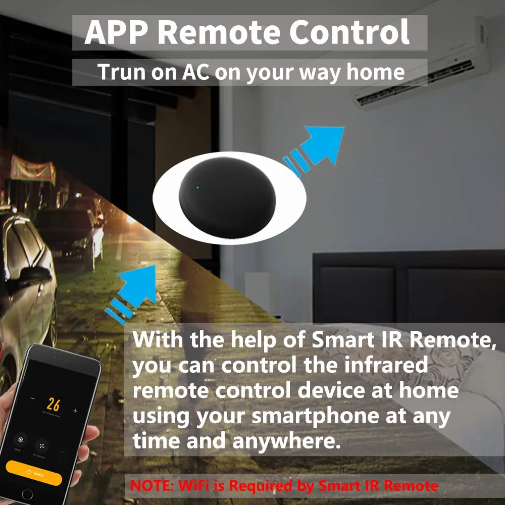 Tuya Wifi inteligente IR Control remoto Universal con Tuya y aplicación remota Smart Life para aire acondicionado TV DVD Alexa Google Home - imagen 3