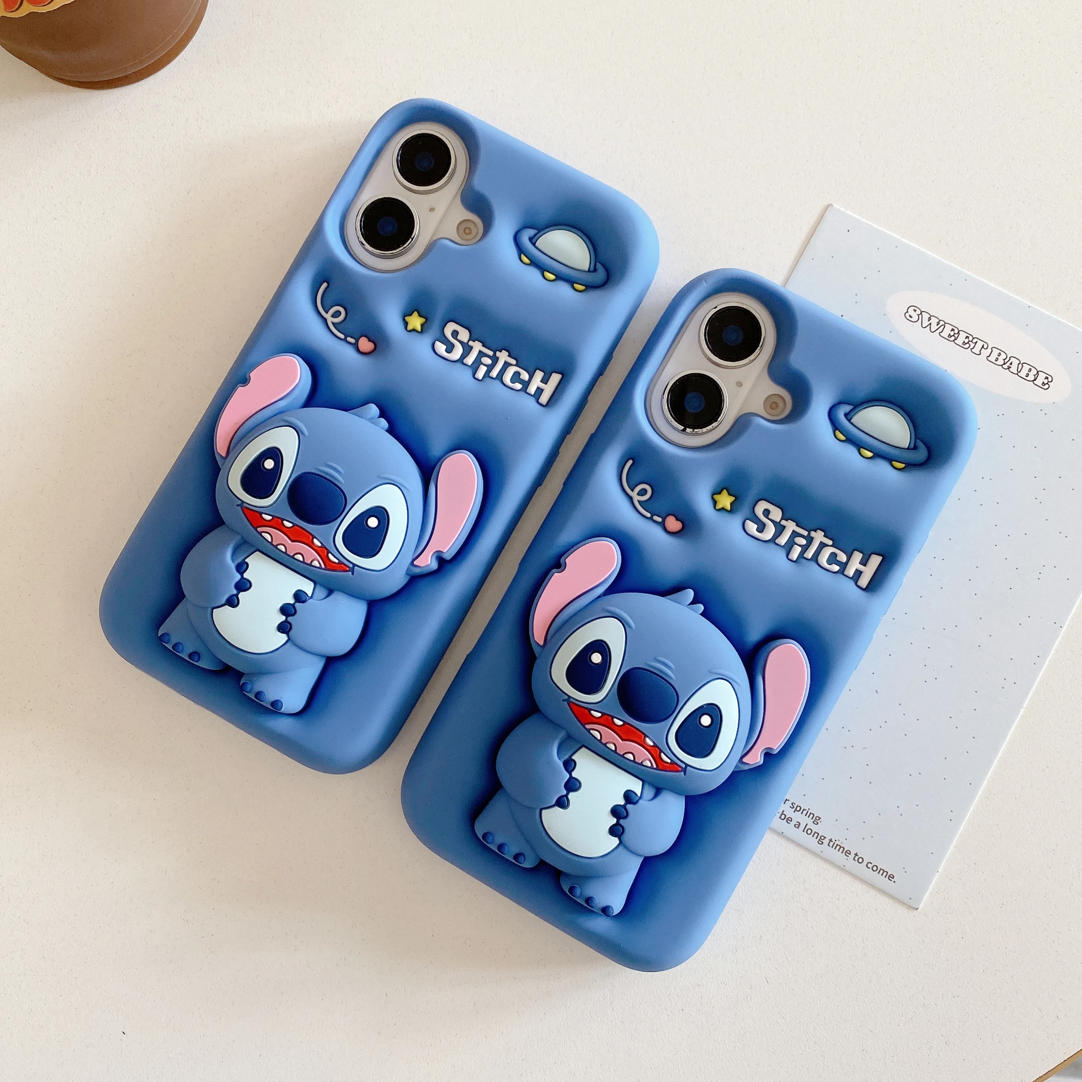 Para iPhone 16 15 14 13 12 11 Pro Max Stitch toca su soporte de punto de vientre funda suave de silicona - imagen 5