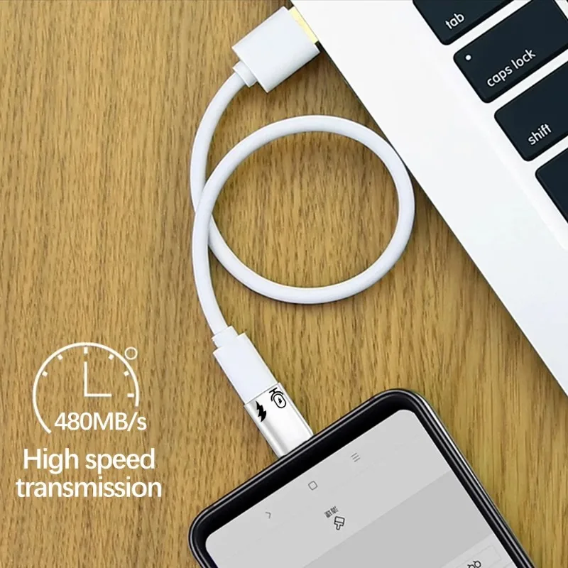 Convertidor de carga de transferencia de datos OTG, adaptador de teléfono para IPhone 15, Xiaomi, Samsung tipo C, conector macho a IOS hembra - imagen 4