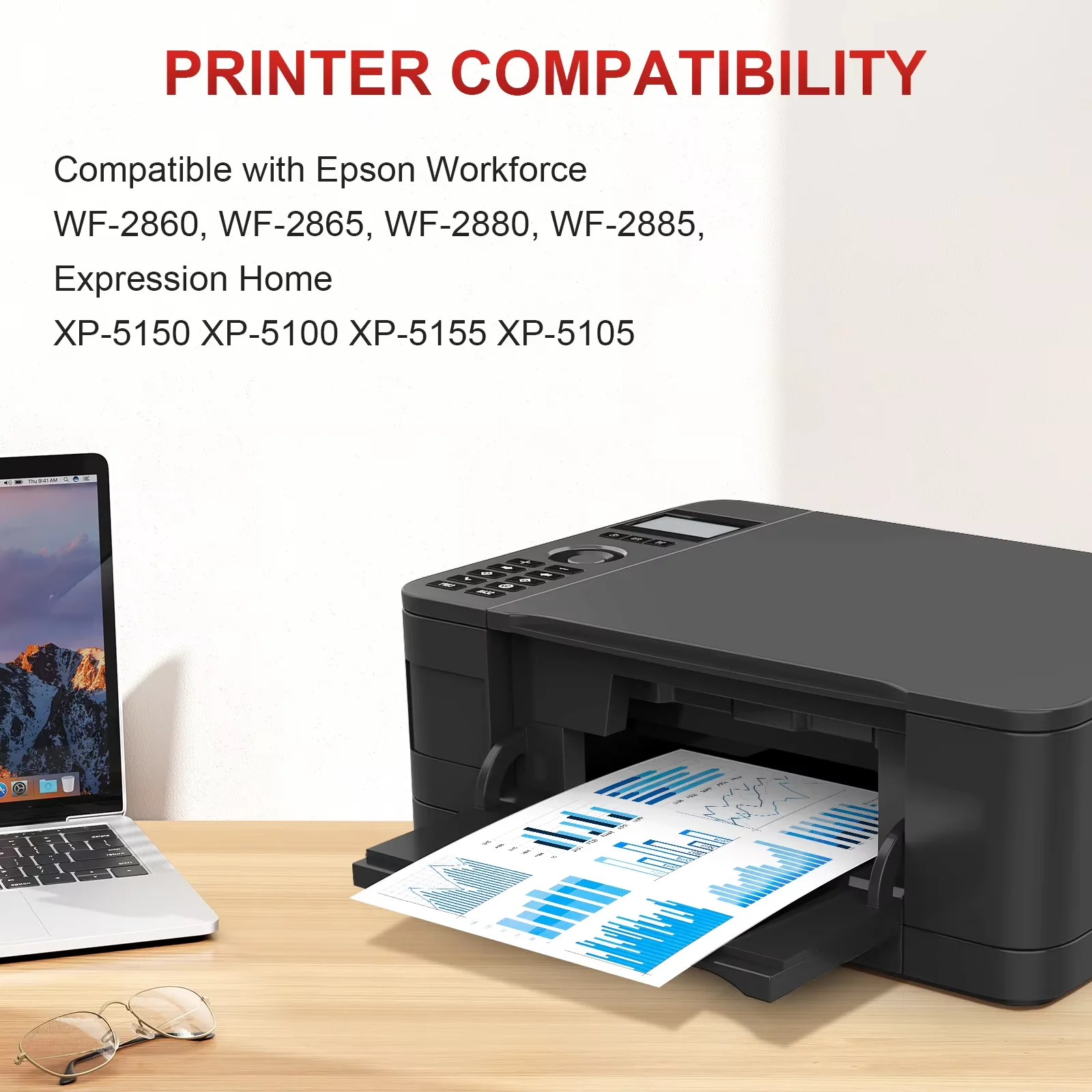 Cartucho de tinta 502XL T502 XL Compatible con impresora Epson Expression Home XP-5105 XP5105 XP5100 Workforce WF-2860 WF-2865DWF - imagen 2