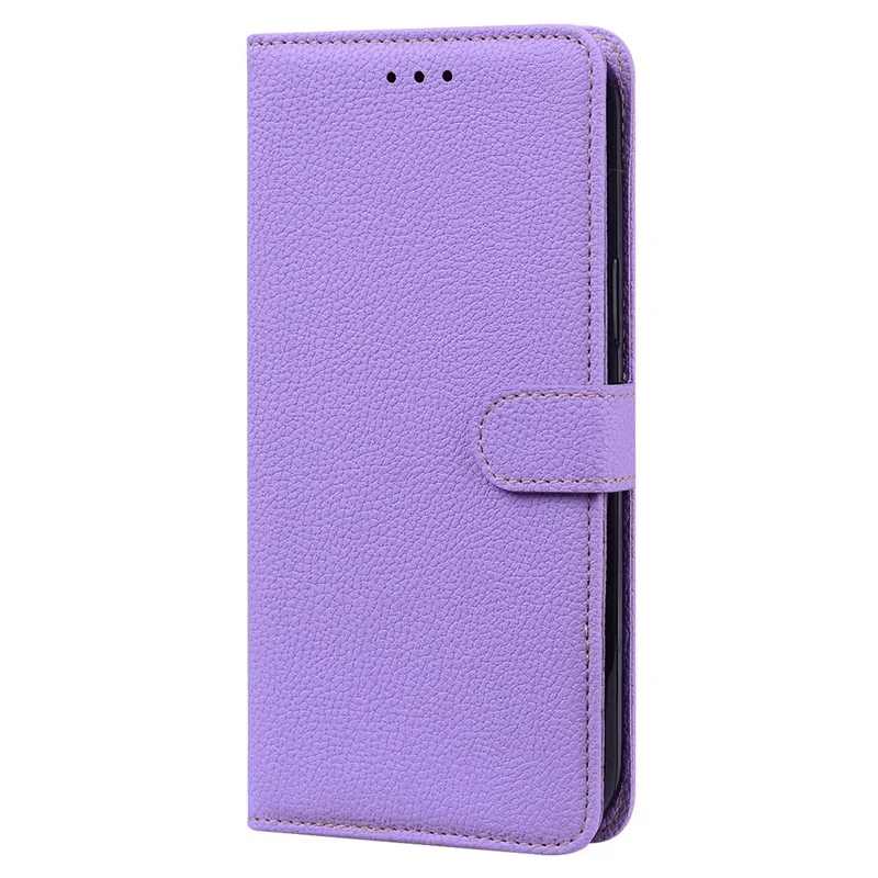 Para Samsung S24 FE funda de cuero de Color sólido con soporte y tapa para teléfono Samsung Galaxy S24 FE S 24 Ultra S24Plus funda tipo billetera - imagen 3