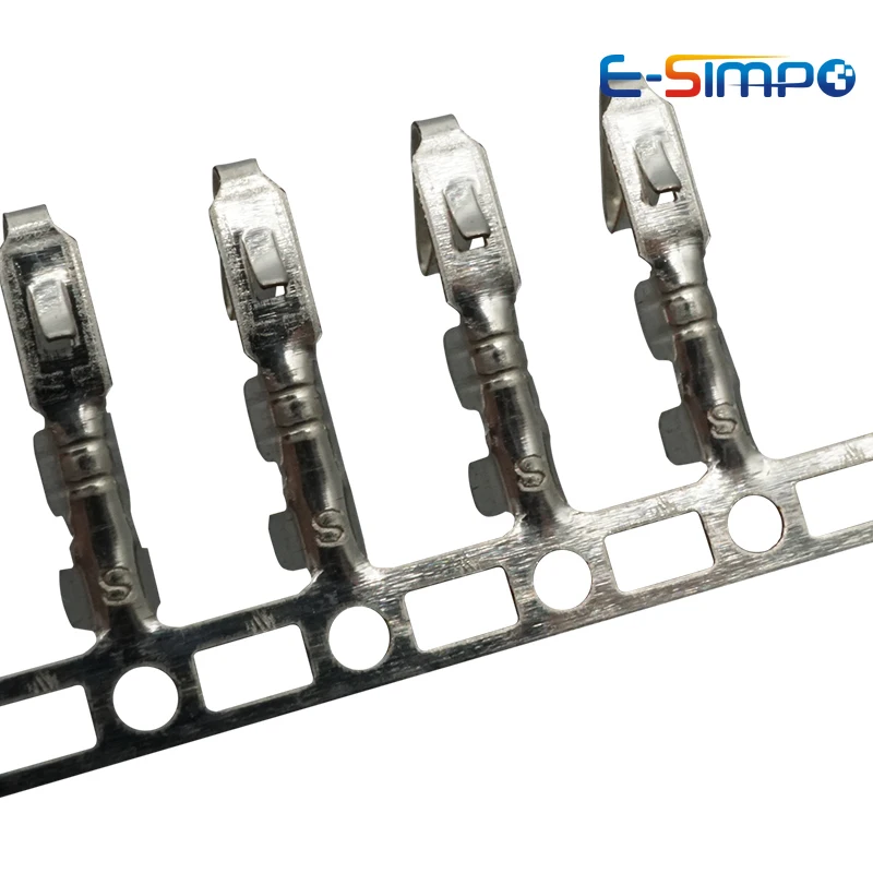 100/500 Uds lote KF2510 Terminal prensado en frío 2,54 MM espaciado conectar Terminal de lengüeta línea de cobre prensado cañas de Terminal hembra - imagen 3