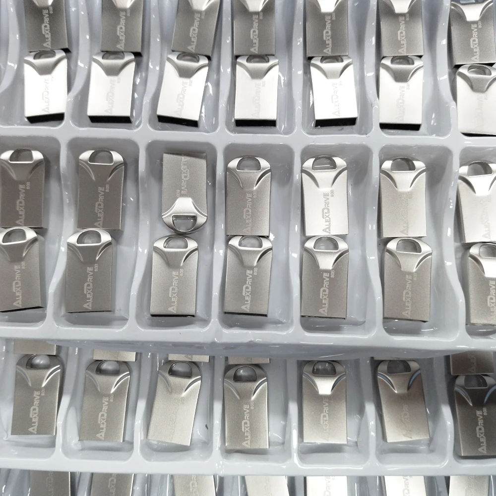 10/50/100 Uds. Unidad Flash Pendrive de Metal 2,0 con logotipo personalizado 64GB 34GB 16GB 8GB 4GB Pen Drive Cle USB en memoria clave para regalo de boda - imagen 5