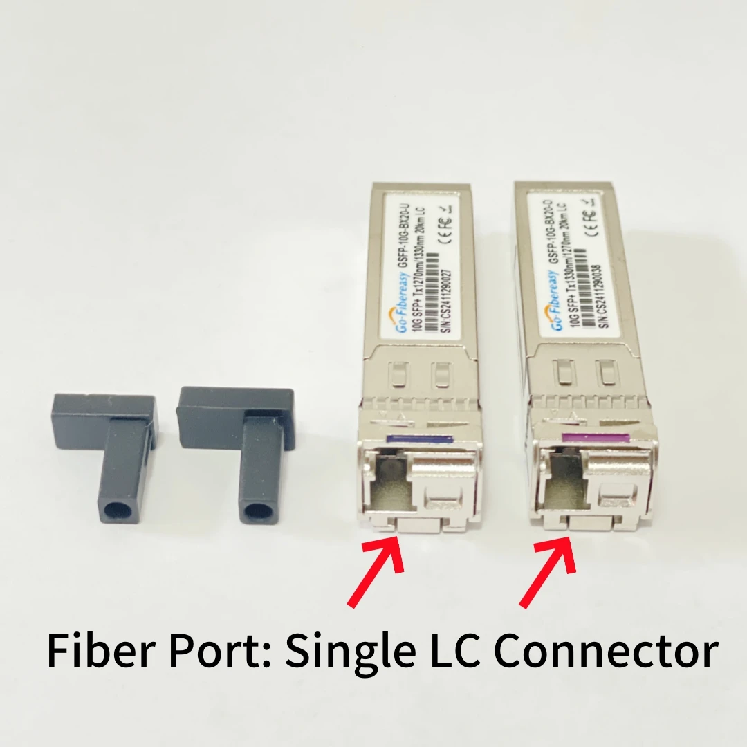 Módulo transceptor SFP 10Gb BiDi LC WDM 20km 10Gbase-BX Tx1270/Rx1330nm Módulo óptico SFP Compatible con Cisco, Miktotik, interruptor TP - imagen 2