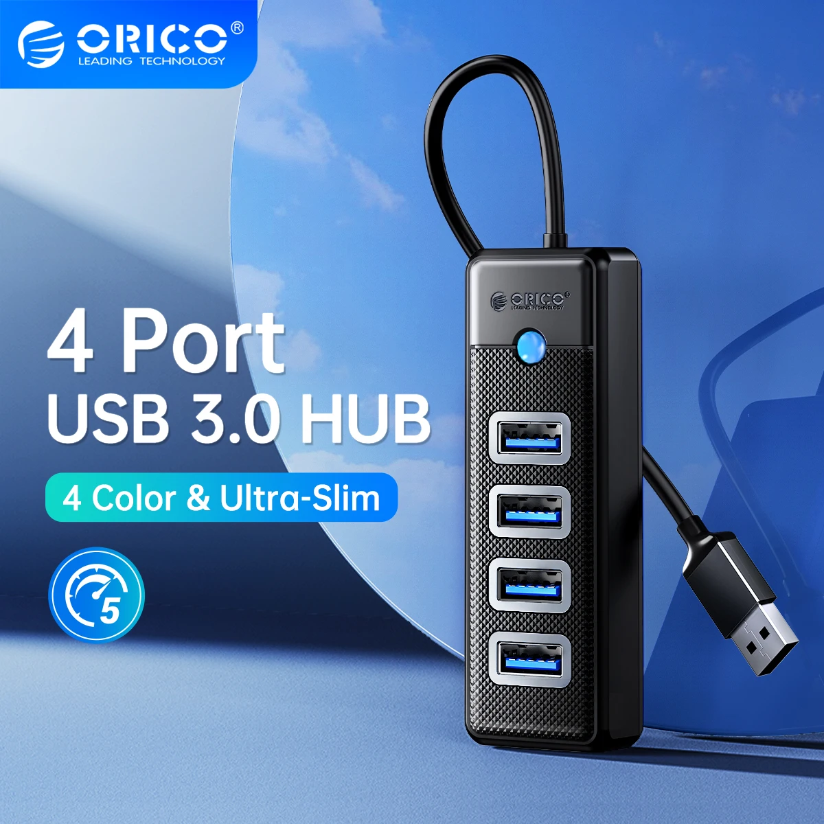 ORICO HUB USB 3.0 con 4 puertos de alta velocidad