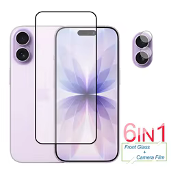 Full Cover Tempered Glass For iPhone 17 Glass iPhone 17 Screen Protector Protective Camera Lens Film For iPhone 17 Pro Max Air