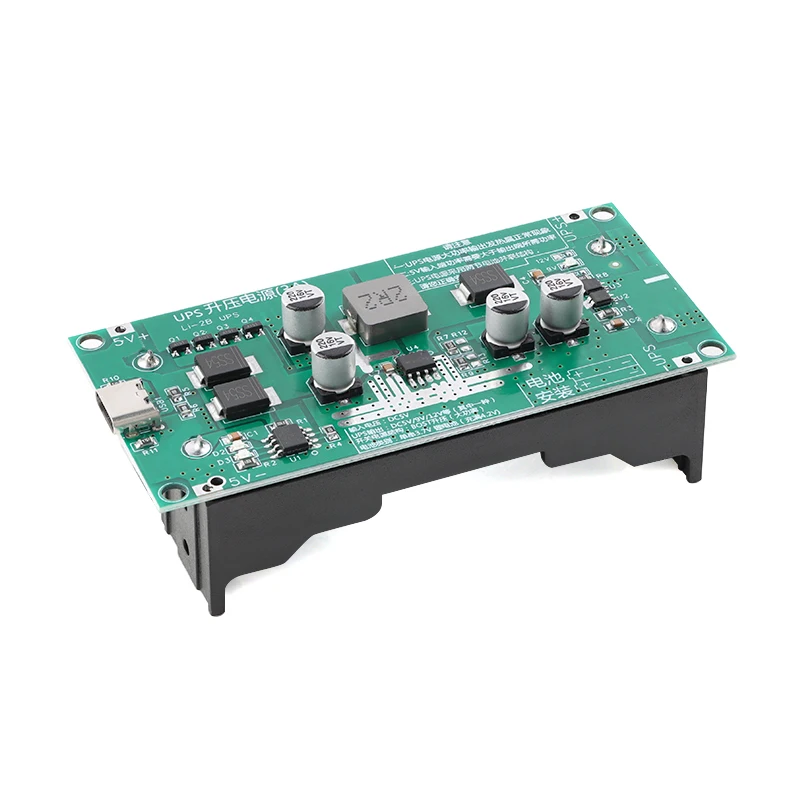 Type-C 15W 3A Fast Charge UPS Power Supply / 18650 Lithium Battery Charger Module DC-DC Step Up Booster Converter 5V 9V 12V - imagen 4