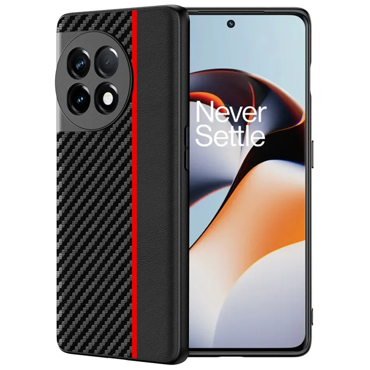 Funda de fibra de carbono para Oneplus ACE 2 PC, carcasa de lujo antigolpes para One Plus 11R, 2023 - imagen 2
