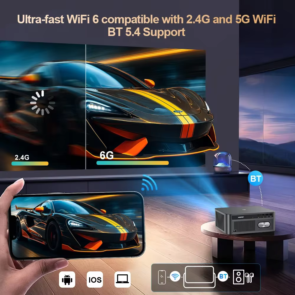 ThundeaL TD98Pro – Proyector 1080P WiFi Android TV para Cine en Casa - imagen 3