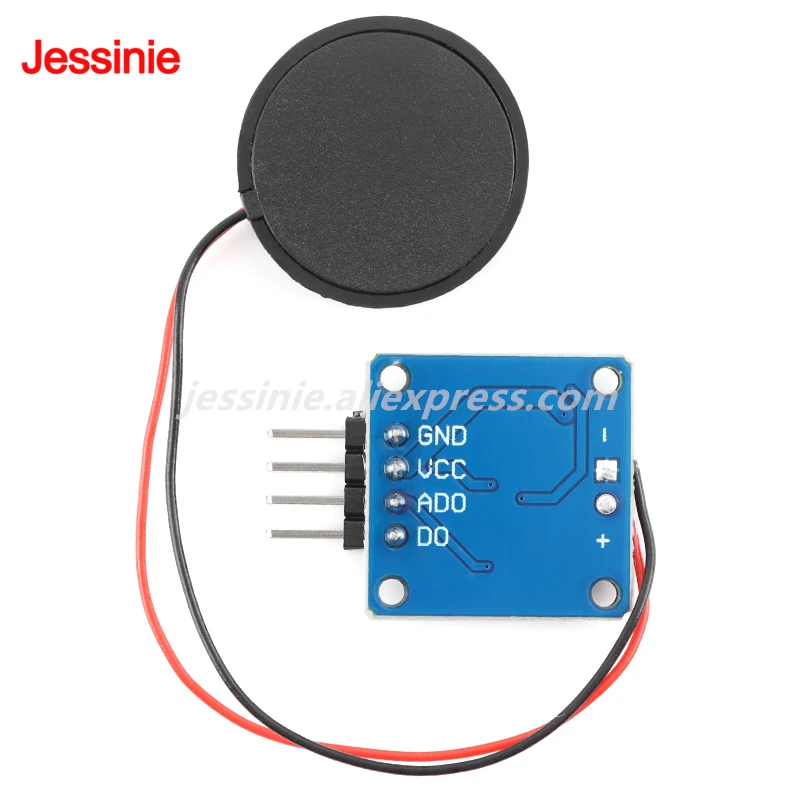 Módulo de Sensor de vibración cerámico piezoeléctrico analógico, película, zumbador de vibración piezoeléctrica, interruptor de señal, salida de nivel TTL, 5 uds./1 ud. - imagen 4