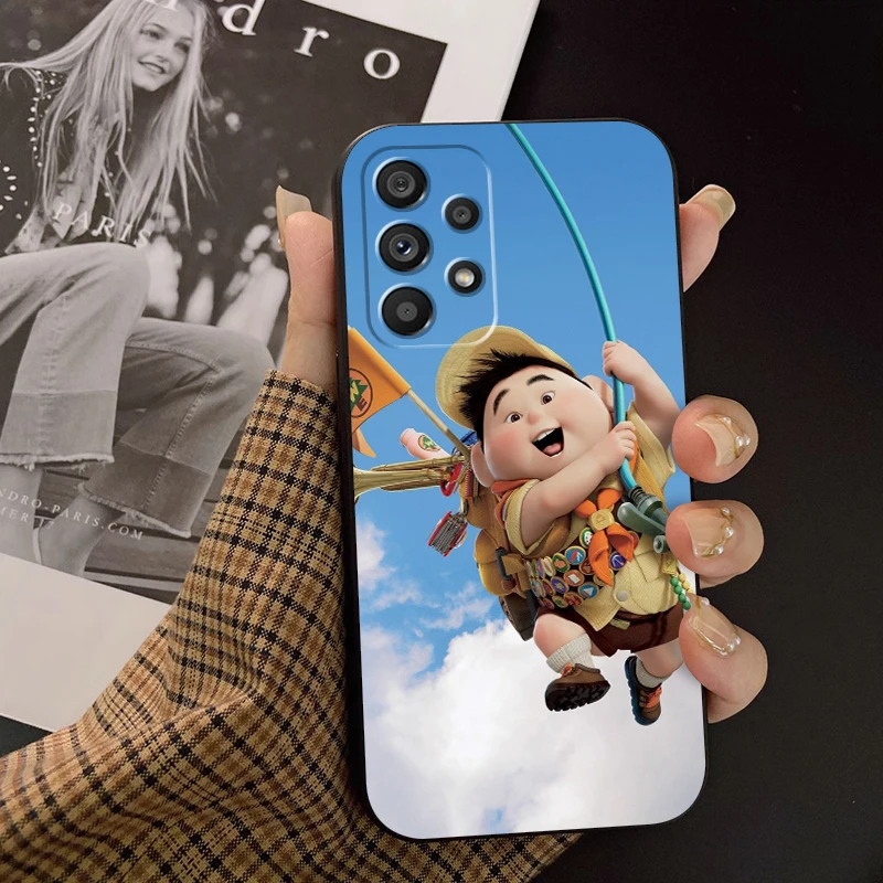 Disney Dream Travel Movie Up para Samsung, A53, A52, A33, A32, A51, A71, A21S, A13, A73, A55, A22, A23, A35, A72, A54, A12, 5G, Funda negra - imagen 3