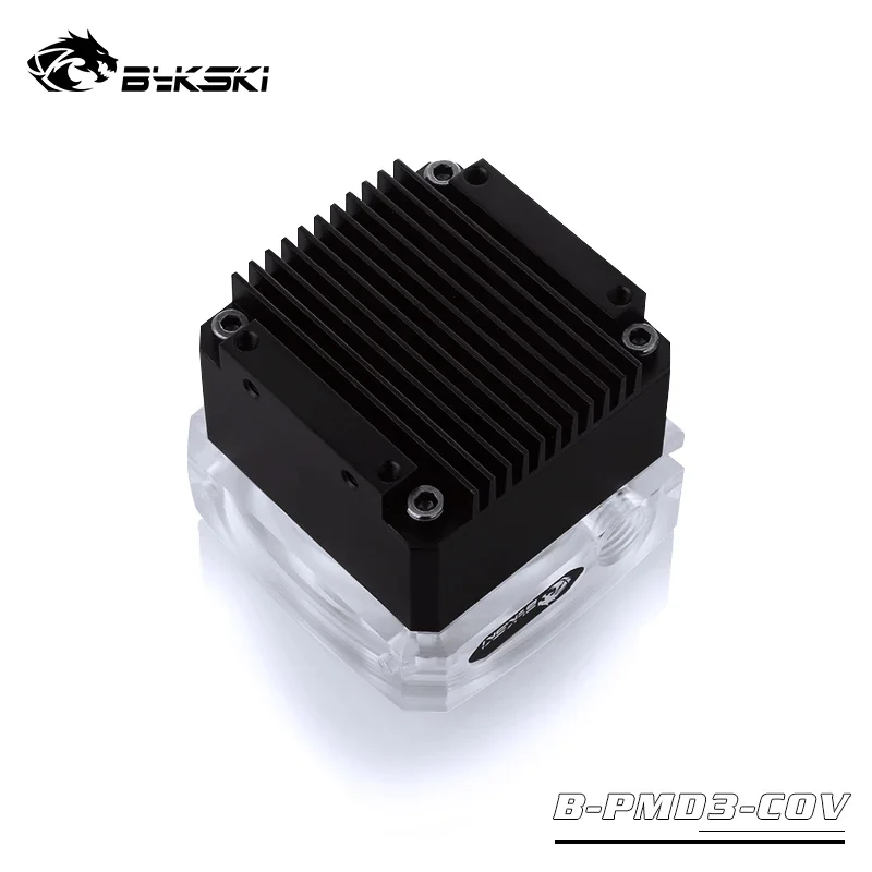 Bykski-bomba DDC 12V 10W, elevador de flujo máximo, 6 metros, 600L/H, tamaño del radiador 62x62x58mm, soporte Combo de depósito/5V, RBW, luz de 3 pines - imagen 3