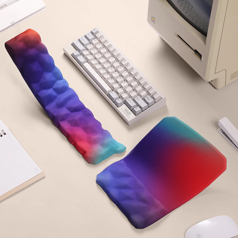 Alfombrilla ergonómica para ratón, reposamuñecas, protección para escribir en la oficina, alfombrilla de soporte para relajarse, alfombrilla para muñeca con memoria, alfombrilla para teclado de ordenador portátil y escritorio - imagen 2