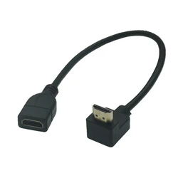 Adaptador HDMI macho a hembra en ángulo 90