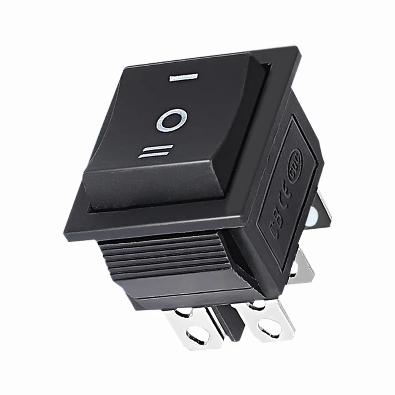 Interruptor basculante de encendido para barco, botón de enganche con luz de lámpara, 3 posiciones, 6 pines, KCD4, 16A, 250VAC, 20a, 125VAC, encendido y apagado, 1 unidad - imagen 2