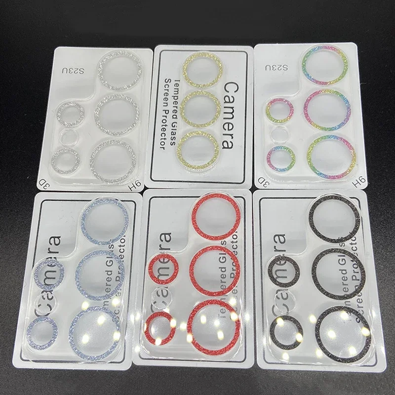 Protección de lente para Samsung Galaxy S25 S24 S23 Ultra Plus, película protectora de lente de cámara, cubierta completa HD, brillo ostentoso, diamante - imagen 3