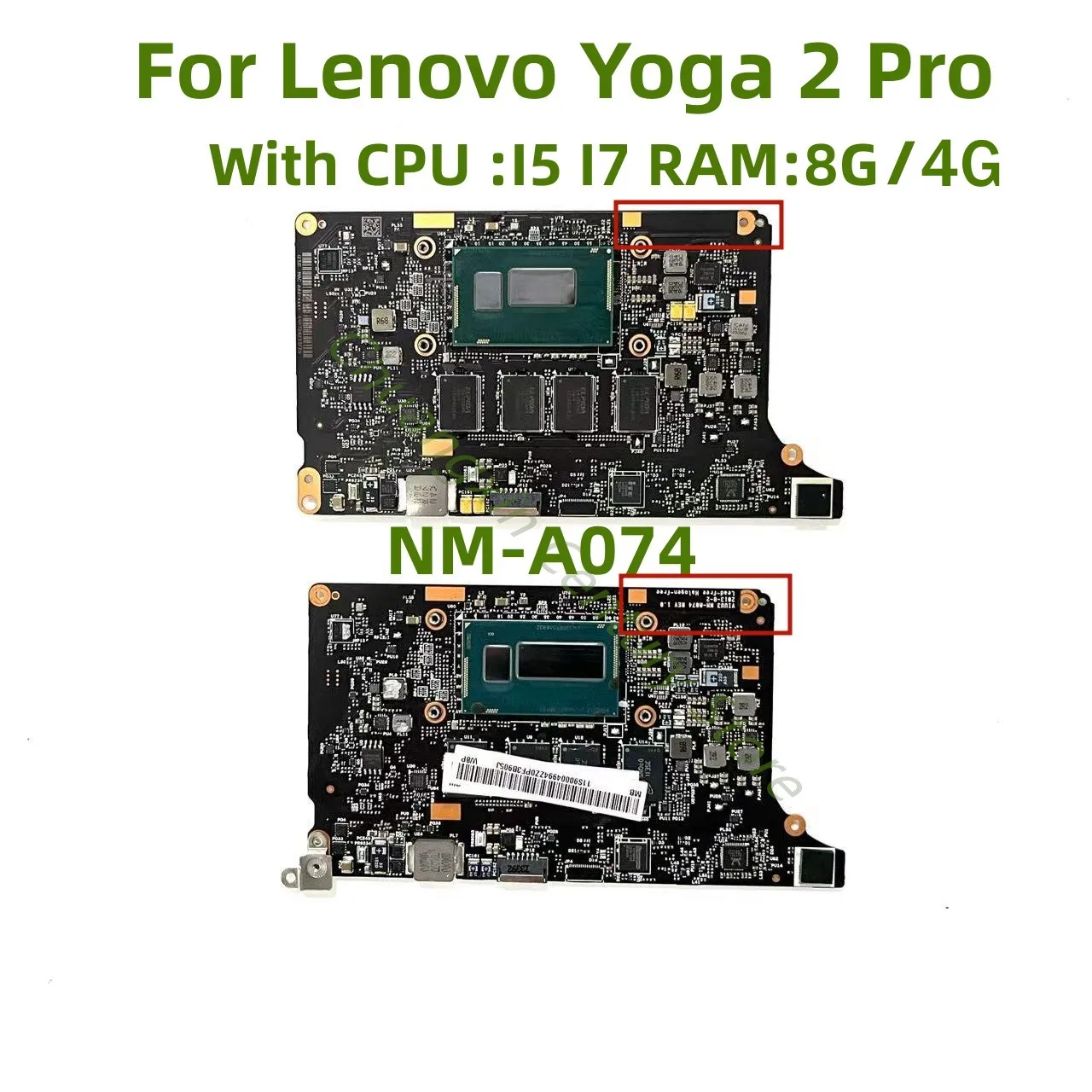NM-A074 es adecuado para la placa base del ordenador portátil Lenovo Yoga 2 Pro con CPU I5 I7 RAM: 4 GB 100% probado y enviado OK