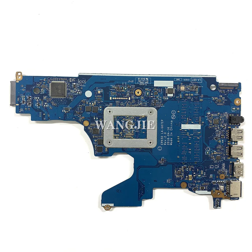 Para la placa base del ordenador portátil HP 15-DA con CPU SR3LC I7-8550U DDR4 L20371-601 L20371-001 EPK50 LA-G07EP 100% completamente probado - imagen 2