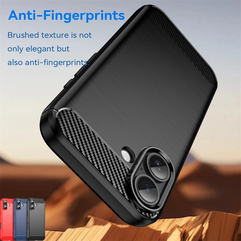 Para iPhone 17 funda de silicona parachoques TPU funda protectora de goma suave para Apple iPhone 17 funda para iPhone 17 Air Pro Max