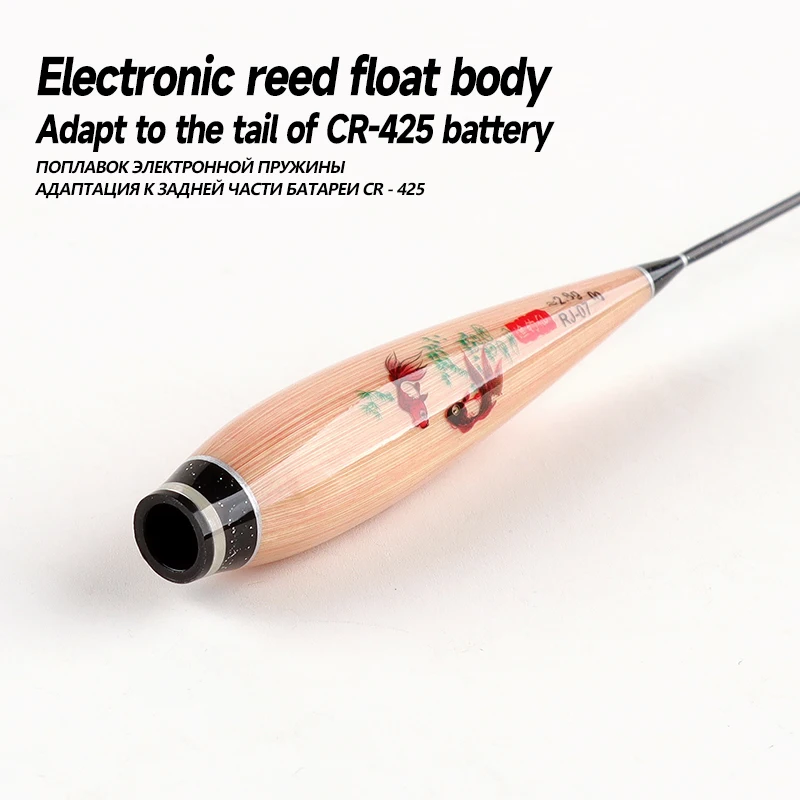 3 uds flotador de caña cuerpo de flotador de pie + 3 uds tubos + 1 ganchos de bolsa + 1 flotador cuerpo de boya luminosa sin cola sin batería CR425 aparejos de pesca - imagen 5