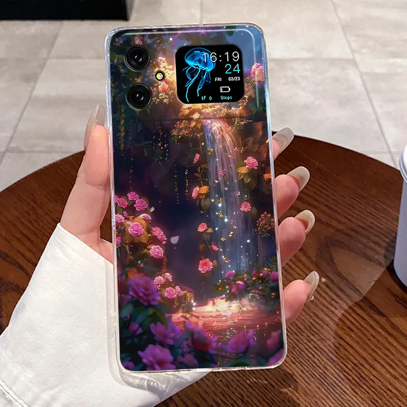 Funda de teléfono suave de TPU para Cubot A20, funda trasera de silicona transparente divertida de lujo con bonito conejo de amor para Cubot A 20, carcasa protectora - imagen 5