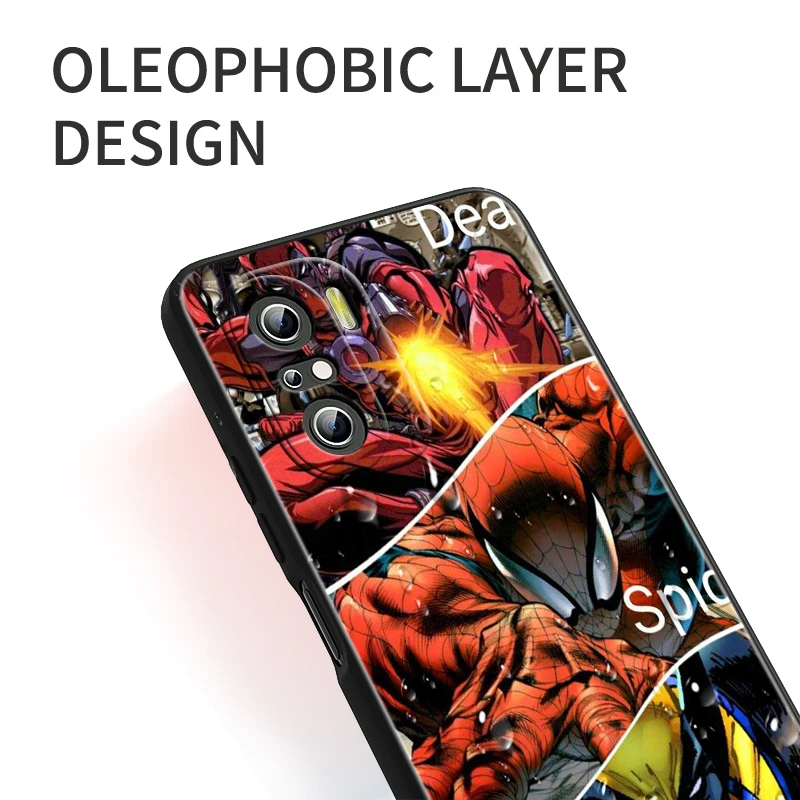 Marvel Mutant Wolverine para Xiaomi Redmi Note 13, 12, 11E, 11S, 11T, 10, 10S, 9, 9S Pro Plus, 4G, 5G, funda negra para teléfono - imagen 5