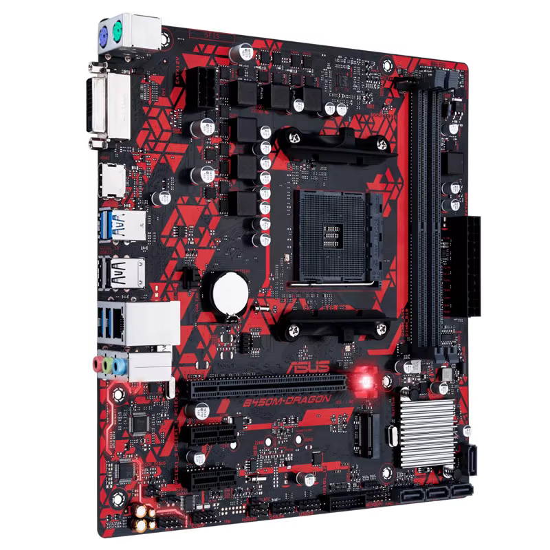 ASUS B450M DRAGON - Placa Base AMD B450 AM4 DDR4 mATX HDMI - imagen 4