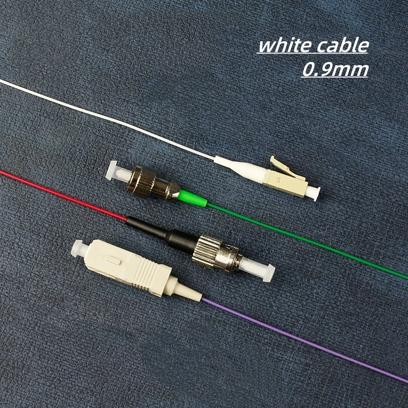 Puente de fibra corta de 0,1 m 20/30/10cm 10 Uds OM1 OM2 OM3 cable de fibra óptica de un solo núcleo SC a FC-SC-LC-ST fibra trasera FTTH ELINK - imagen 4
