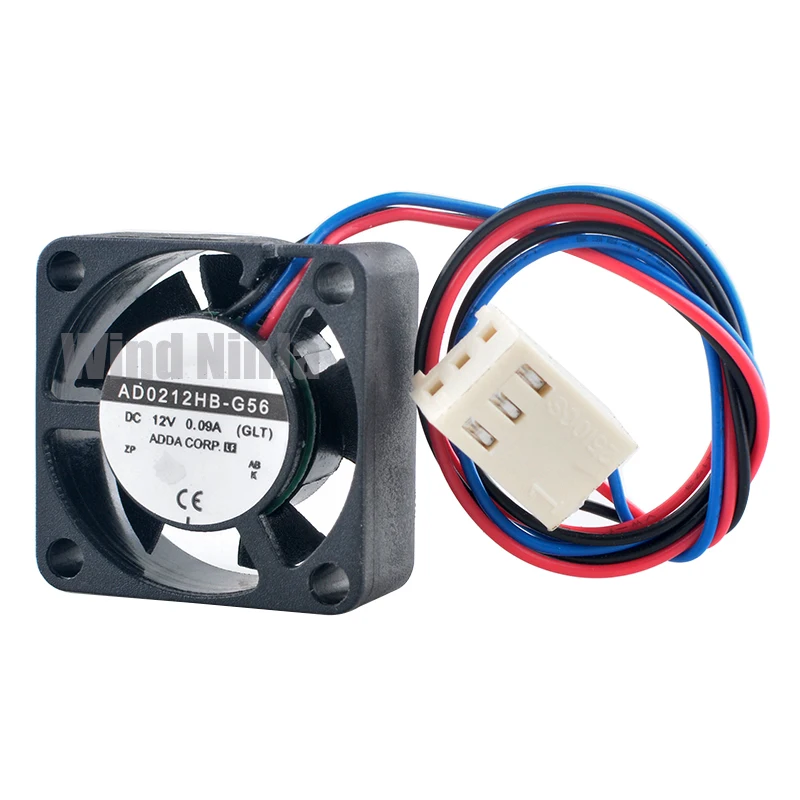 AD0212HB-G56 2,5 cm 25mm ventilador 25x25x10mm DC12V 0.09A 3pin rodamiento de bolas micro ventilador de refrigeración para placa base CPU - imagen 4