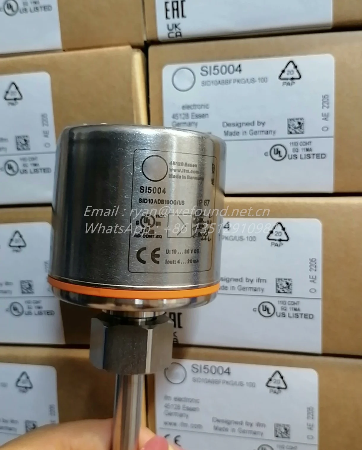 SI5004 para transmisor de flujo IFM, SID10ADB10OG/ - imagen 2