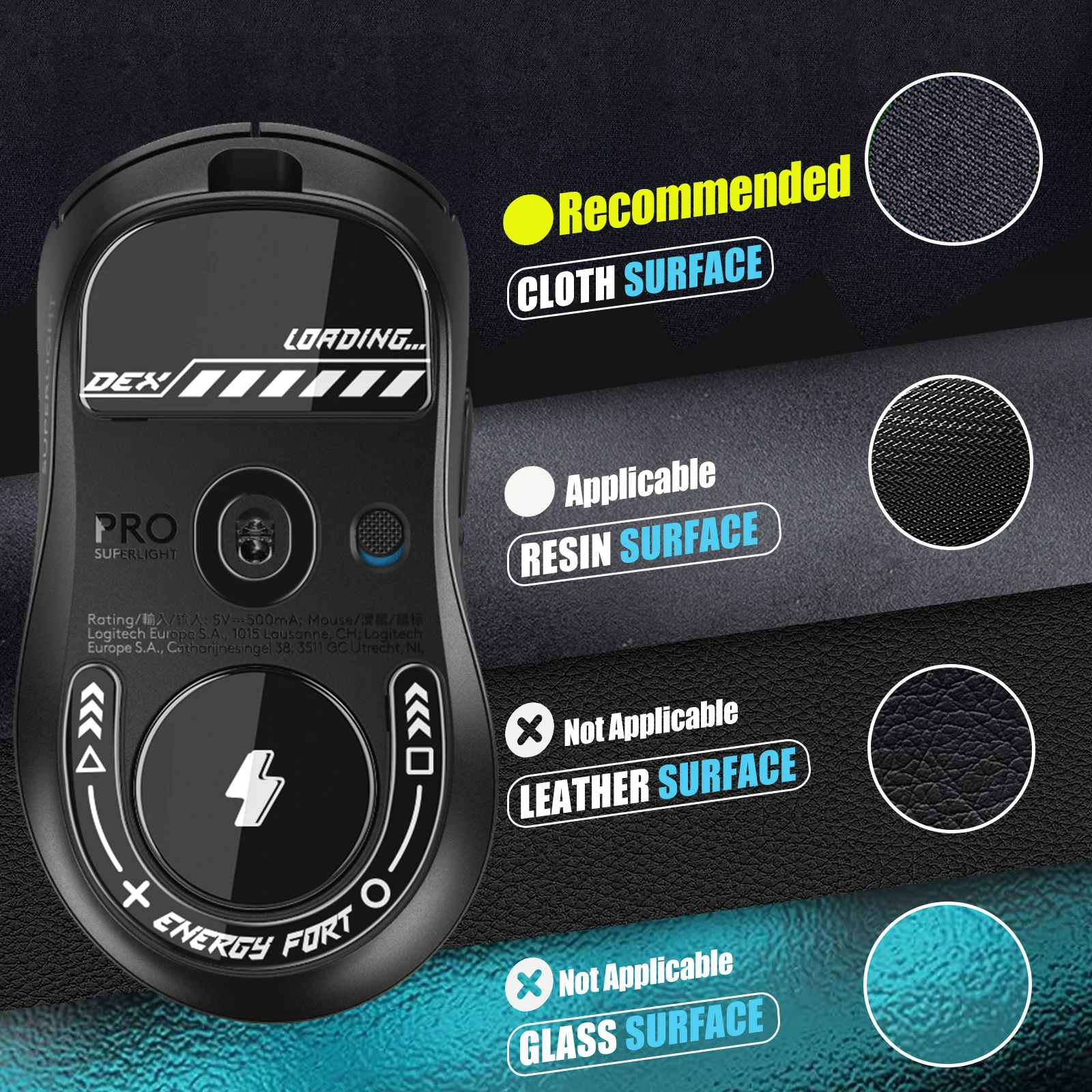Pies de Ratón Logitech G PRO X SUPERLIGHT 2 DEX – Repuesto Gaming - imagen 5