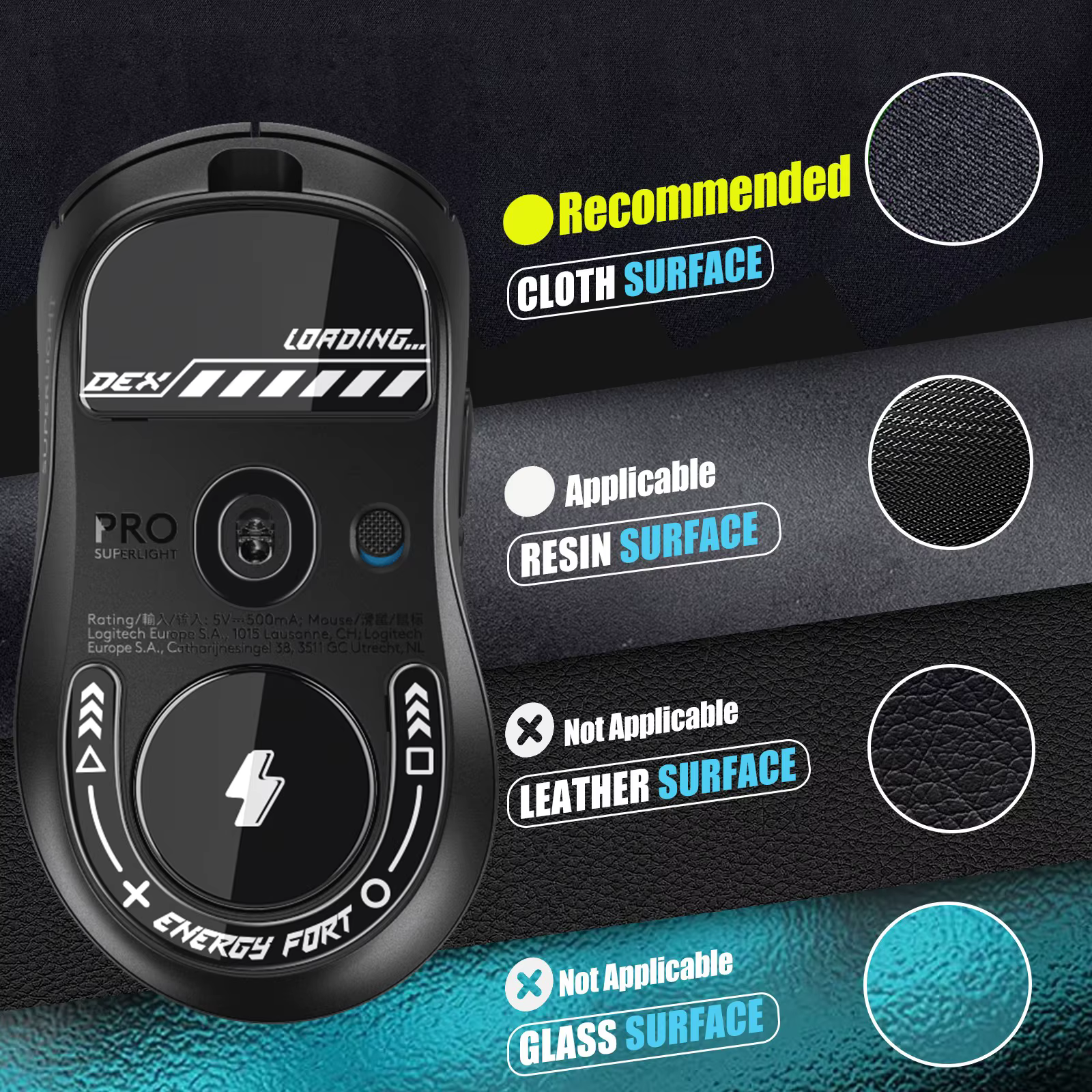 Pies de Ratón Logitech G PRO X SUPERLIGHT 2 DEX – Repuesto Gaming - imagen 5