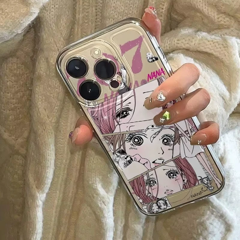 Funda transparente de Anime Beautiful Girl Nana para iPhone 16 15 14 13 12 Mini 11 Pro Max XS X XR 8 7 Plus Funda de silicona a prueba de golpes - imagen 4
