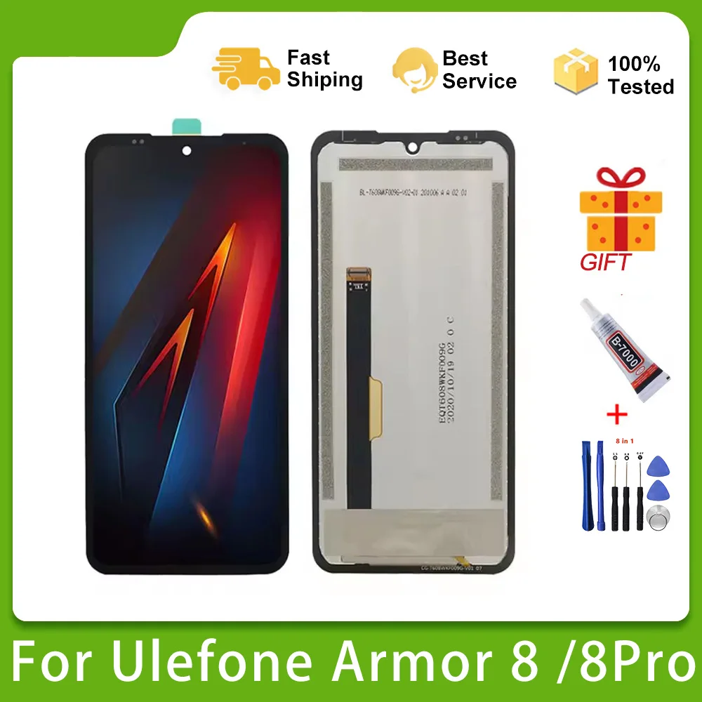Pantalla táctil LCD Original de 6,10 pulgadas para teléfono Ulefone Armor 8 / Armor8 Pro, montaje de digitalizador LCD, reemplazo probado