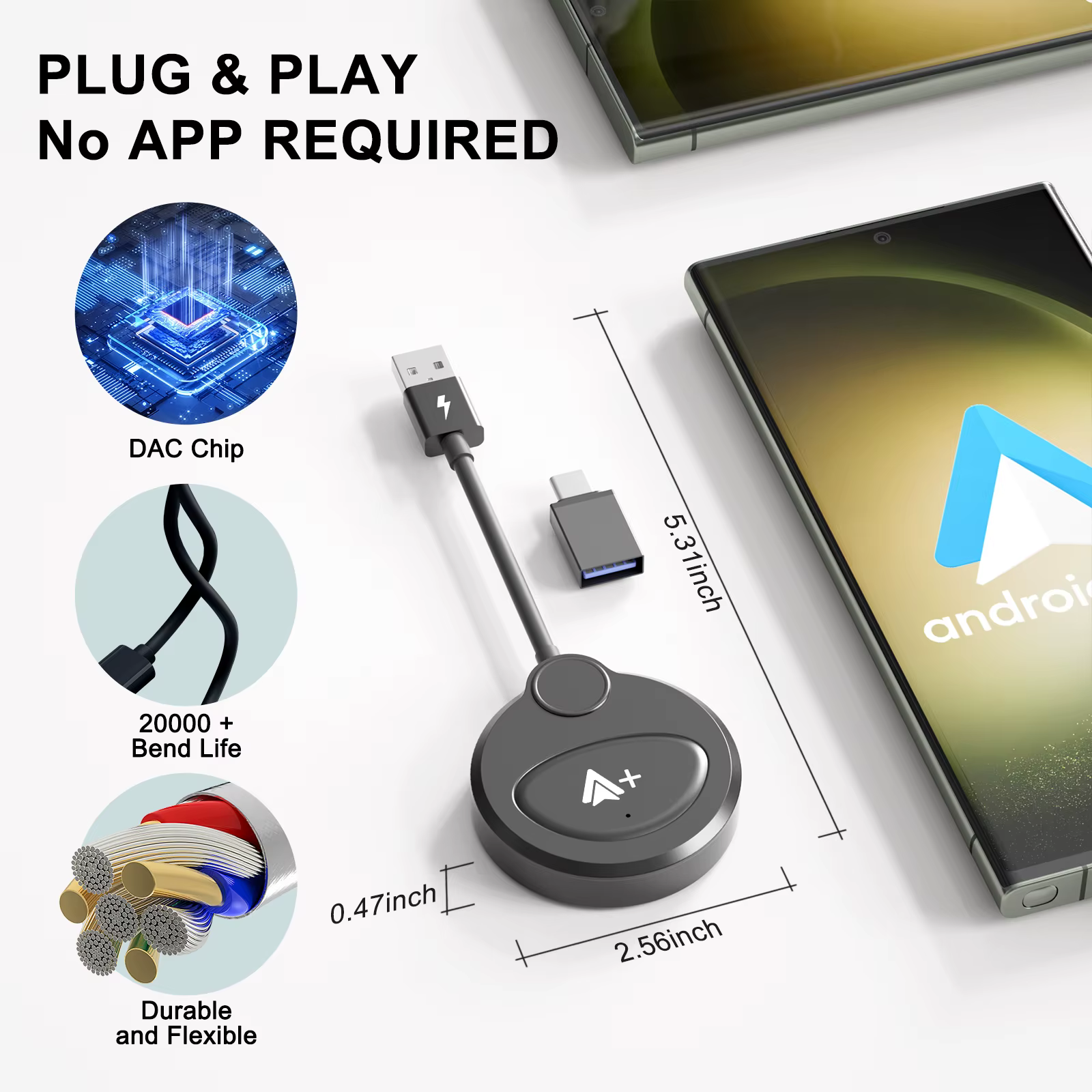 Adaptador Android Auto Inalámbrico – Conduce Sin Cables en tu Coche - imagen 5
