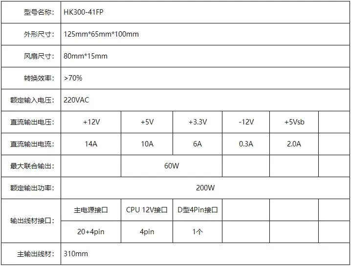 HK300-41FP para fuente de alimentación de PC de escritorio Huntkey serie SFX12V - imagen 5