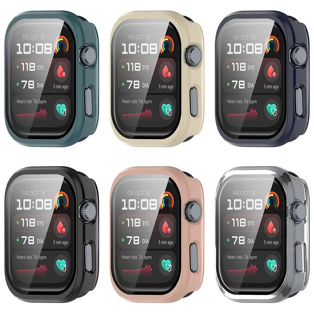 Funda de reloj de PC para Huawei Watch D2, marco Protector de pantalla, cubierta de parachoques de vidrio templado para fundas Huawei Watch D2 - imagen 2