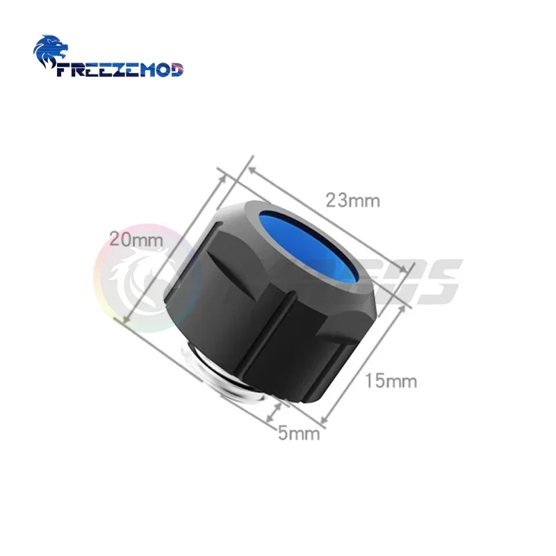 FREEZEMOD-accesorio de tubería dura antiapagado para refrigeración de PC, para tubos PETG PMMA OD14MM, ajuste manual rápido fijo con llave Allen - imagen 2