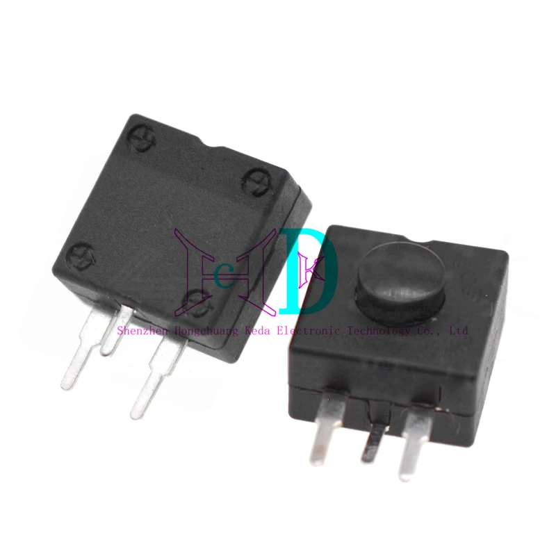 Interruptor de botón de 10 piezas, 12x12MM, linterna de luz fuerte, microbotón, 1212-213WD, autobloqueo, encendido y apagado - imagen 5