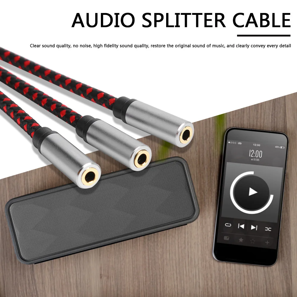 Type-C Audio Cable USB C Male To 3.5mm Jack Aux Headphone Adapter Earphone Microphone Splitter Braid Cord for PC Mobile Phone - imagen 5